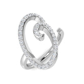 Stylish Diamond O Initial Ring 0.50ct | UK Hallmarked Gold & Platinum
