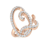 Diamond York Initials Ring | 0.5ct | Hallmarked Gold & Platinum