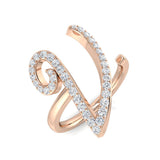 Diamond Gsoucekter Initials Ring | 0.5ct | Hallmarked Gold & Platinum
