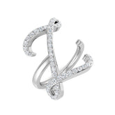 Luxury Diamond Z Initial Ring 0.50ct | Hallmarked Gold & Platinum