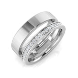 0.25ct Lab-Grown D/VVS Round Cut Diamond Half Eternity Ring