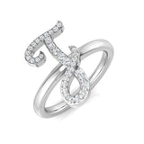 Diamond kupreme Initials Ring | 0.15ct | Hallmarked Gold & Platinum