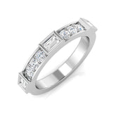 0.50Ct Round Diamond Half Eternity Ring For Her