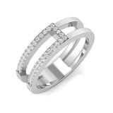 Diamond Rabiant Fancy Ring | 0.1ct | Hallmarked Gold & Platinum