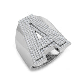 Luxury Diamond A Initial Ring – 1ct | Lab & Natural | Hallmarked Gold & Platinum