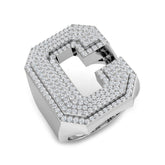 Diamond Initial C Ring | 1.25ct | Lab & Natural | Hallmarked Gold & Platinum