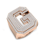 Diamond Initial G Ring | 1.25ct | Hallmarked Gold & Platinum