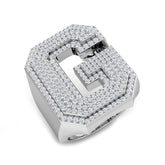 Diamond Initial G Ring | 1.25ct | Hallmarked Gold & Platinum