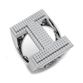 Diamond I Initial Ring – 1.25ct | Lab & Natural | Hallmarked Gold & Platinum