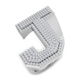 Premium Diamond J Initial Ring – 1ct | Lab & Natural | Hallmarked Gold & Platinum