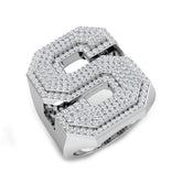 Exclusive Diamond S Initial Ring – 1.25ct | Lab & Natural | Hallmarked Gold & Platinum