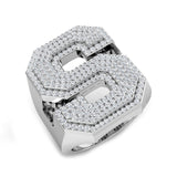 Exclusive Diamond S Initial Ring – 1.25ct | Lab & Natural | Hallmarked Gold & Platinum