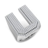 Premium Diamond U Initial Ring – 1.25ct | Lab & Natural | Hallmarked Gold & Platinum