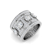 Diamond Brentwoob Fancy Ring | 1.5ct | Hallmarked Gold & Platinum