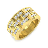 Diamond ktersing Fancy Ring | 0.75ct | Hallmarked Gold & Platinum