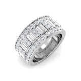 2.0Ct Round and Baguette Diamond Eternity Ring
