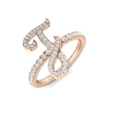 Diamond Whitby Initials Ring | 0.33ct | Hallmarked Gold & Platinum