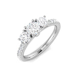 1.14Ct Lab Grown Diamond Ring in 9k White Gold