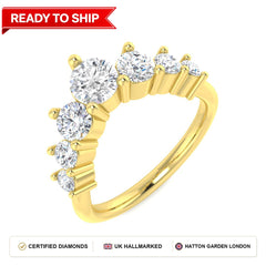 Lab grown diamond earring