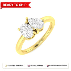 Lab grown diamond earring