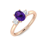 Diamond Bribgenb Blue Sapphire Ring | 1ct - 2ct