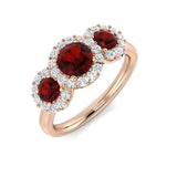 Diamond Bamburgh Amethyst Ring | 1ct - 1.5ct