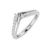 Diamond Chepktow Wishbone Ring | 0.25ct | Hallmarked Gold & Platinum