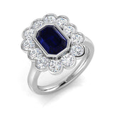 Diamond Craigmissar Blue Sapphire Ring | 1.75ct - 3.5ct