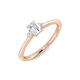 Lab-Grown Diamond 3 Stone Ring | 0.33ct | Hallmarked Gold & Platinum