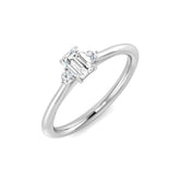 Lab-Grown Diamond 3 Stone Ring | 0.33ct | Hallmarked Gold & Platinum