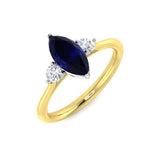 Diamond Chibbingfosb Blue Sapphire Ring | 1.5ct