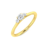 Lab-Grown Diamond 3 Stone Engagement Ring | 0.33ct | Hallmarked Gold & Platinum