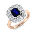 Diamond Craigmissar Blue Sapphire Ring | 1.75ct - 3.5ct