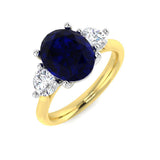 Diamond Brighton Blue Sapphire Ring | 1.25ct - 4ct