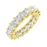 Lab & Natural Round Diamond Full Eternity Ring | 4.50 CT | UK Hallmarked
