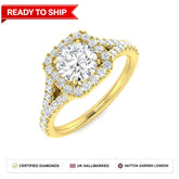 Lab grown diamond earring