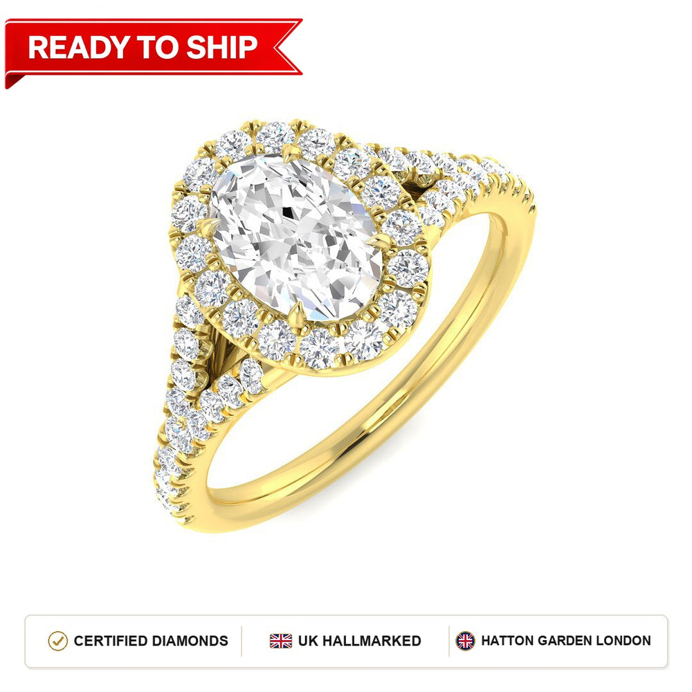 Lab grown diamond earring