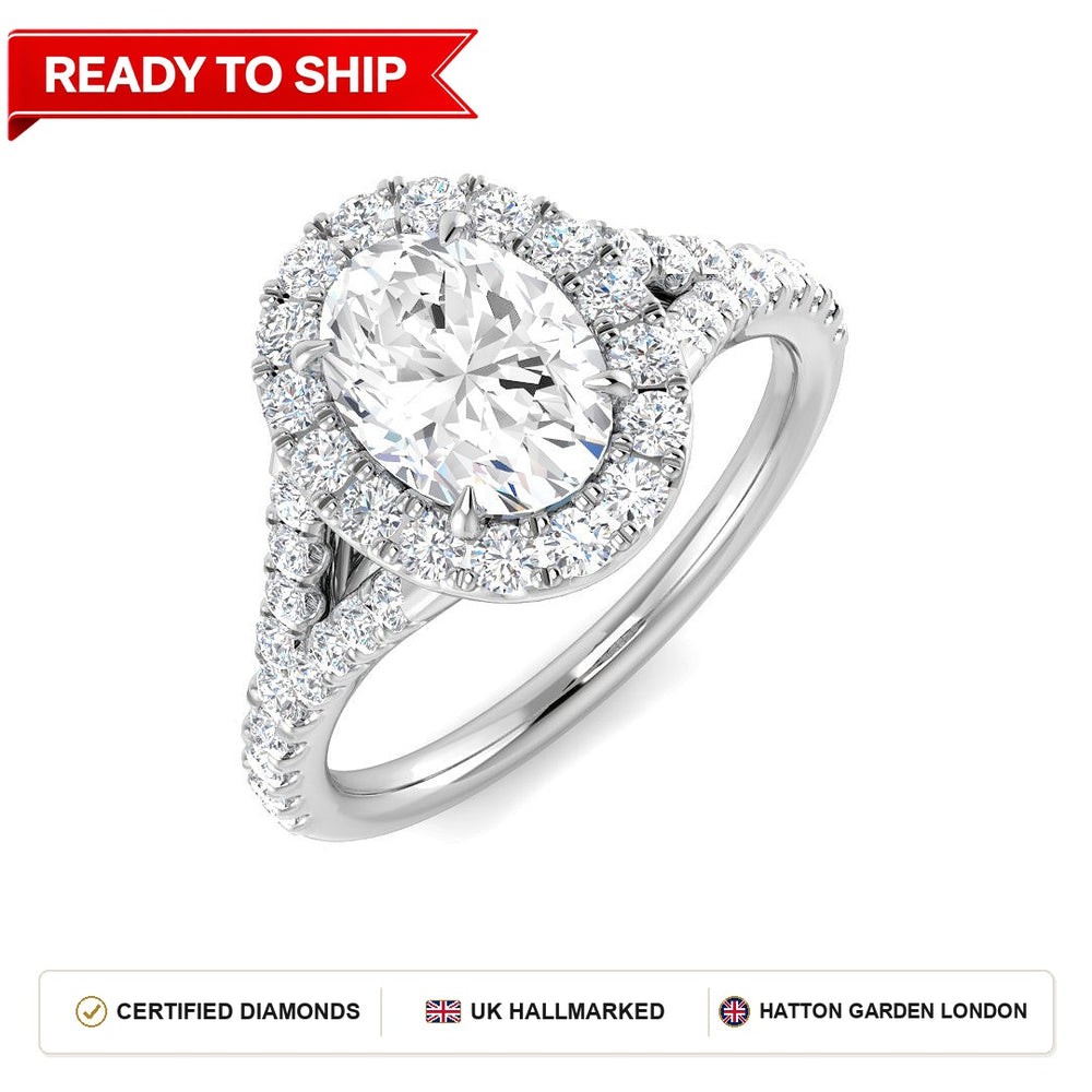 Lab grown diamond earring