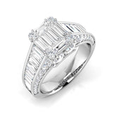 Diamond khrewkbury Baguette & Brilliant Ring | 2.5ct - 3ct