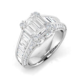 Diamond khrewkbury Baguette & Brilliant Ring | 2.5ct - 3ct