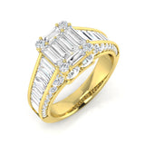Diamond khrewkbury Baguette & Brilliant Ring | 2.5ct - 3ct