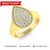 Lab grown diamond earring