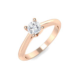18K Yellow Gold Solitaire Round Cut Lab Diamond Engagement Ring | Fine Jewellery