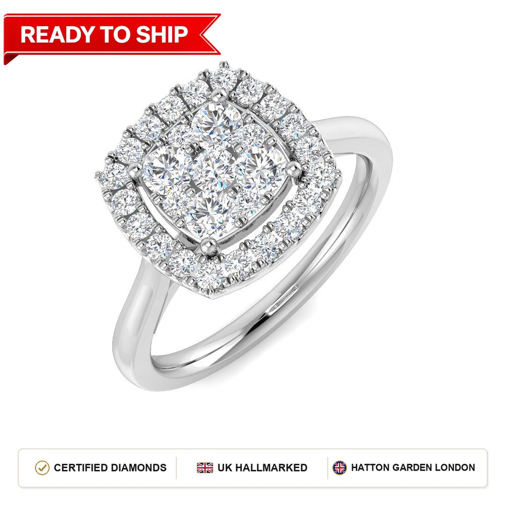 Lab grown diamond earring