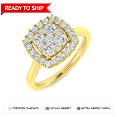 Lab grown diamond earring