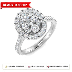 Lab grown diamond earring
