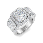 Diamond Bsoomkbury 3 Stone Ring | 3.5ct | Hallmarked Gold & Platinum