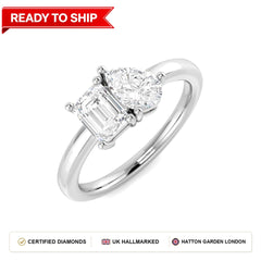 Lab grown diamond earring