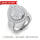 Lab grown diamond earring