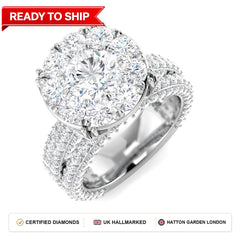 Lab grown diamond earring